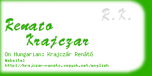 renato krajczar business card
