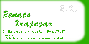 renato krajczar business card